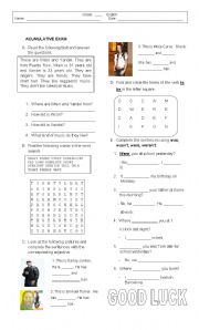 English Worksheet: PHYSICAL APPEARANCE EXAM