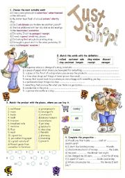 English Worksheet: Shopping