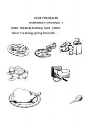 English Worksheet: FOOD