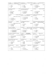 English Worksheet: Comparative and Superlative Trivia Game