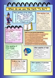 English Worksheet: When do we use the verb 