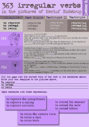 English Worksheet: 363 Irregular verbs in the pictures of Herluf Bidstrup