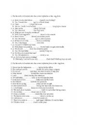 English Worksheet: Infinitive