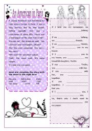 English Worksheet: Reading Comphrension Text