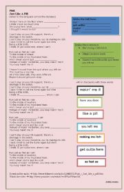 English Worksheet: SONG: Pink - Just Like A Pill