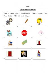 English worksheet: Instructions