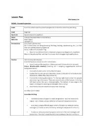 English Worksheet: lesson plan for preesnt continuous