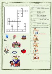 English Worksheet: My birthday