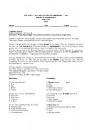 English Worksheet: How Many - How Much reading