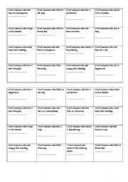 English Worksheet: Find Someone Who (Bingo speaking game)