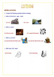 English worksheet: a radio programme