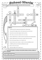 English Worksheet: BACK TO SCHOOL