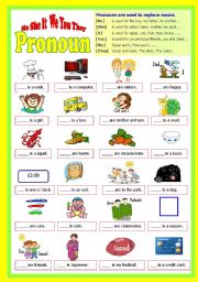 English Worksheet: Pronouns