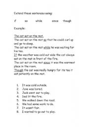 English worksheet: Complex sentence