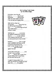 English Worksheet: Class song