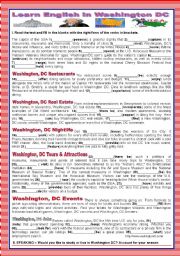 A TOUR AROUND ENGLISH SPEAKING COUNTRIES - USA -WASHINGTON DC