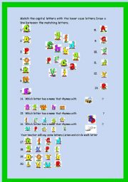 English Worksheet: Alphabet