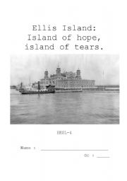 English Worksheet: Ellis Island Project Part 1