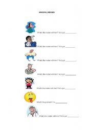 English Worksheet: illness