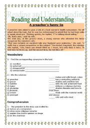 English Worksheet: Reading and Understanding
