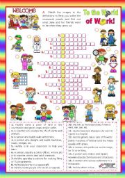 English Worksheet: Jobs and Occupations Set  - Crossword puzzle