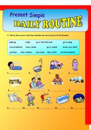 Daily Routine-Present Simple