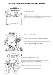 English Worksheet: Use your imaginatition!!!!