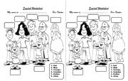 English Worksheet: Family members worksheet