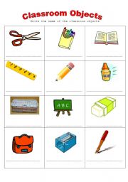 classroom objects