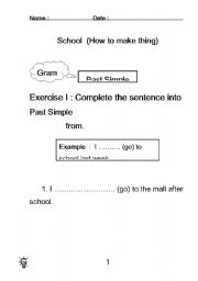 English worksheet: Present simple