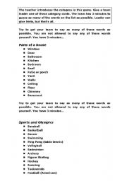 English Worksheet: The loud, crazy, fun, out-of-control game of OUTBURST!