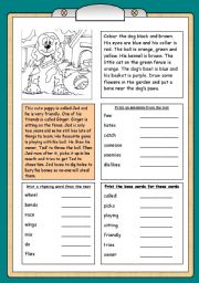 English Worksheet: Working with words