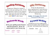 Spelling Task Cards