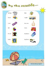 English worksheet: By the Seaside