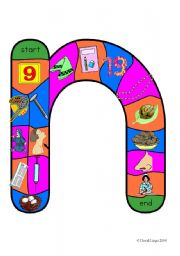 English Worksheet: New Alphabet Tracks: letter n in full color, black and white and blank.