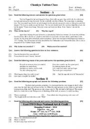 English Worksheet: Paper