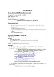 English worksheet: infomercial lesson 2