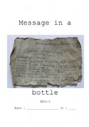 Message in a bottle