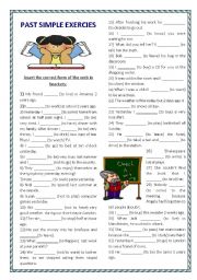 English Worksheet: Past Simple Exercises