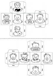 English Worksheet: Feelings Mood Emotions Dice ( 24 pic)