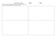 English worksheet: English Comic Template