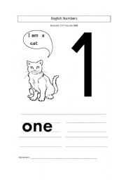 English worksheet:  Number One