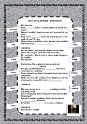 English Worksheet: Hey, soul sister - the train