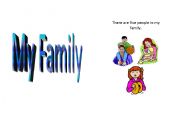 English worksheet: My Family - Description story and activity