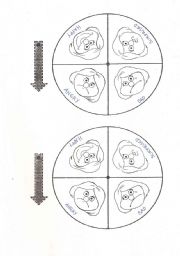 English Worksheet: feelings spinner