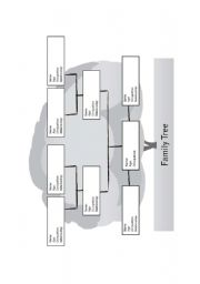 English Worksheet: family tree