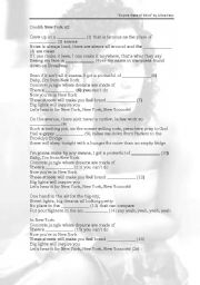 English Worksheet: Song 