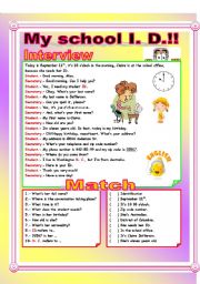 English Worksheet: Asking and Giving Personal Information!