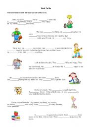 English Worksheet: Verb To Be