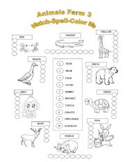 English Worksheet: Animals Farm 3